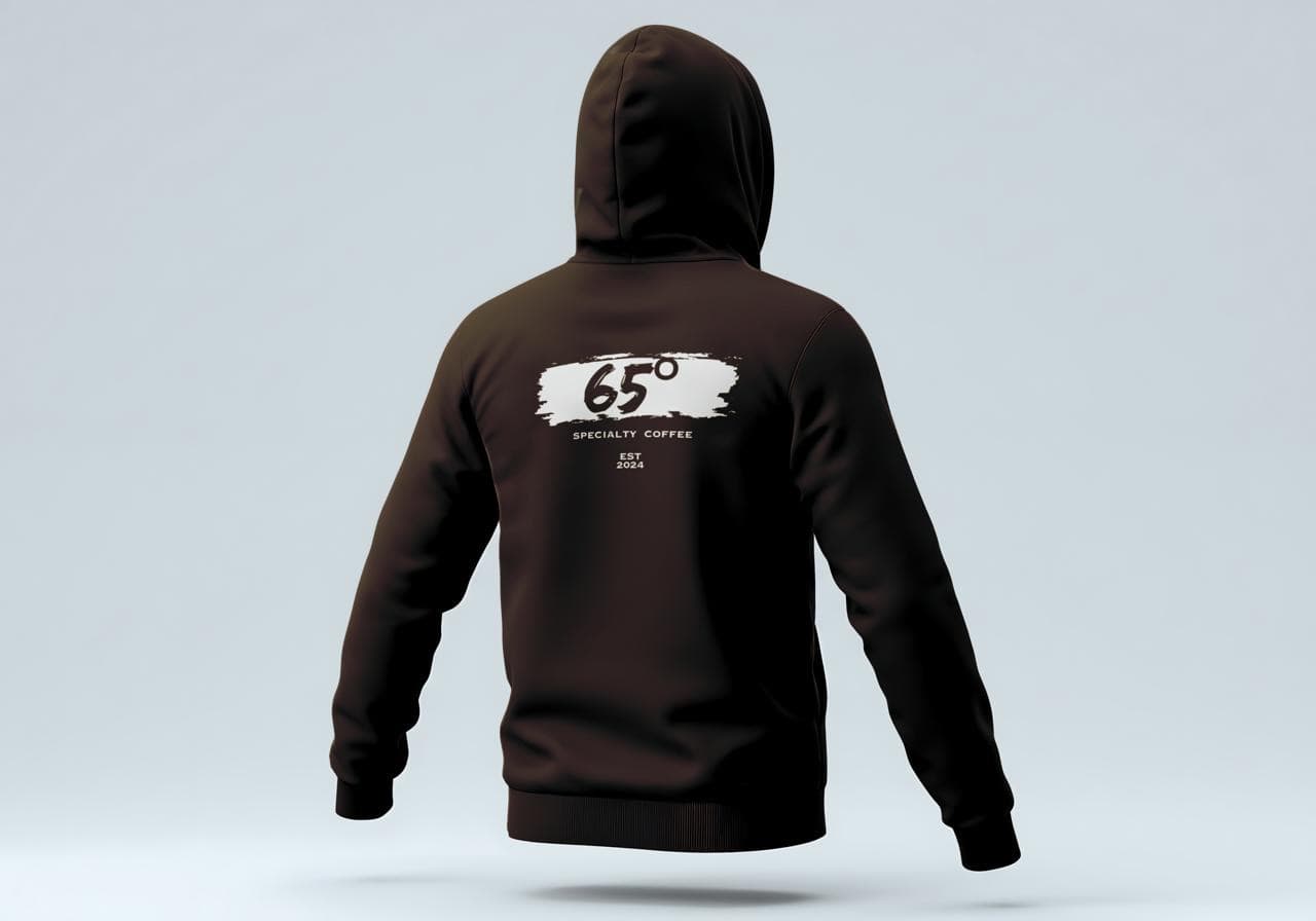 65 Degrees hoodie, Roast Brown, back