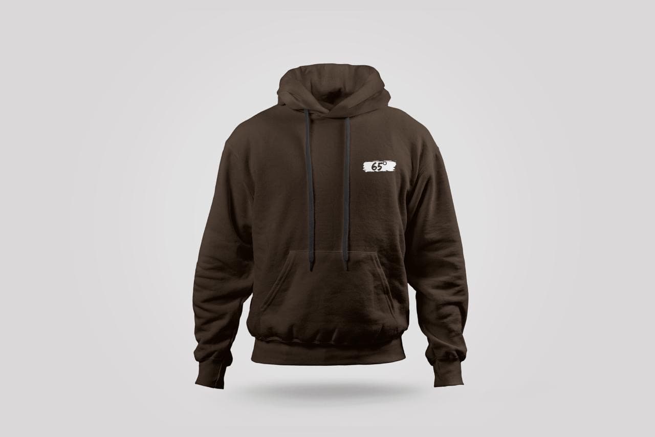 65 Degrees hoodie, Roast Brown, front